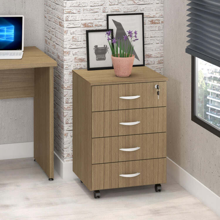 Gaveteiro Volante 4 Gavetas