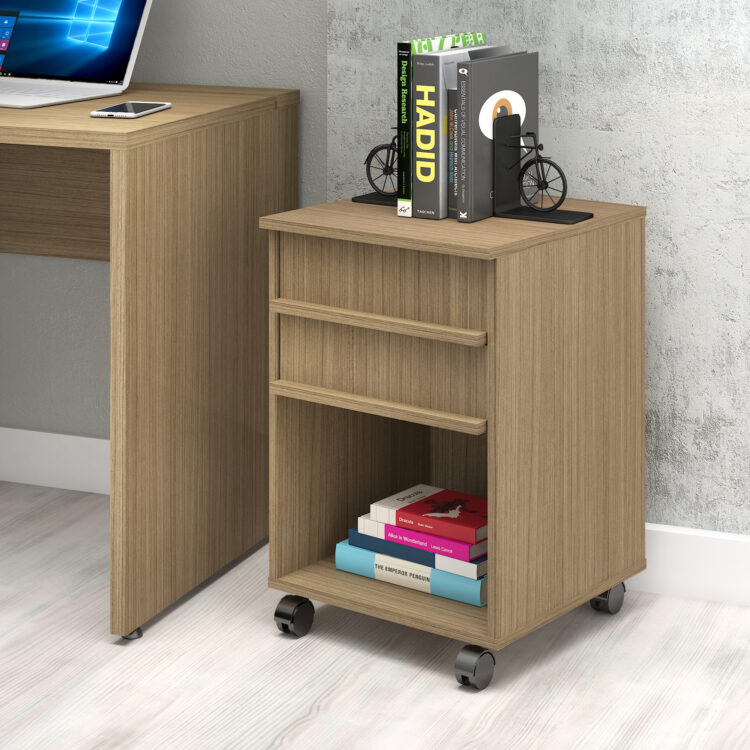 Gaveteiro Volante 2 Gavetas e Nicho