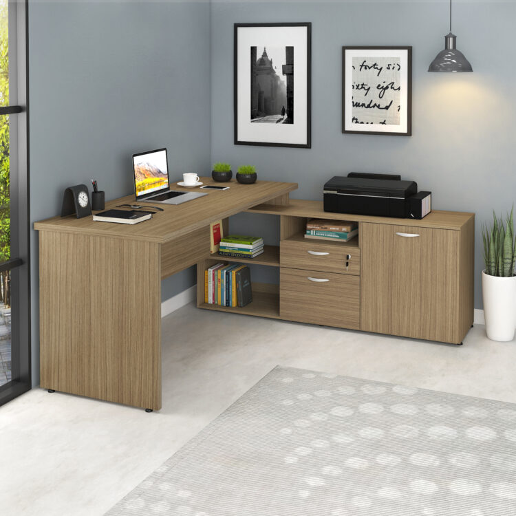 Mesa Dinâmica com Armário Lateral